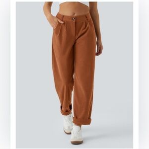 Burnt Orange Corduroy Dress Pants